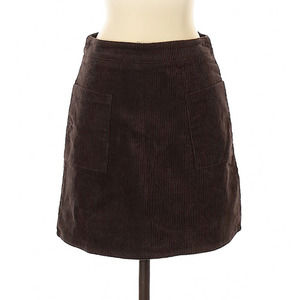 LF One Way Corduroy Brown Pocket Skirt